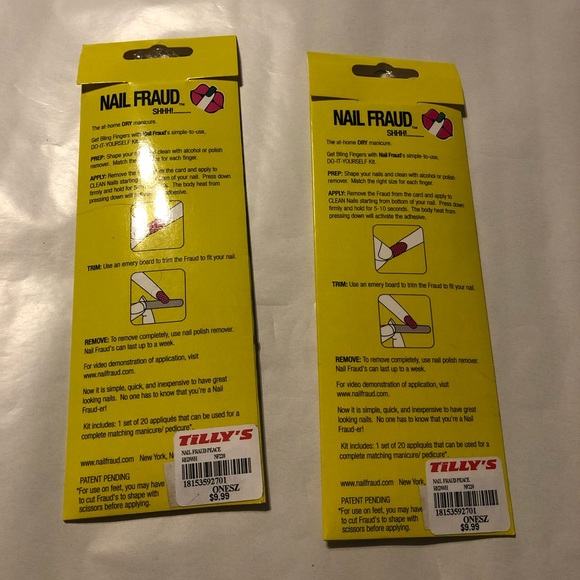 Nail Fraud Peace Sign Nail Stickers - 2 Pack - Picture 3 of 3